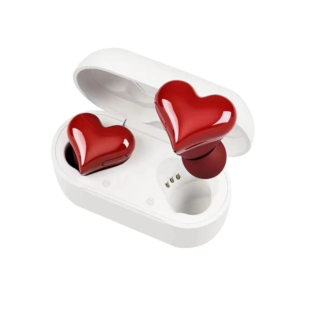 High Quality Bluetooth 5.3 Wireless Headphones Heart Shaped Earphones Woman Headset in Ear Earbuds Girl Gift